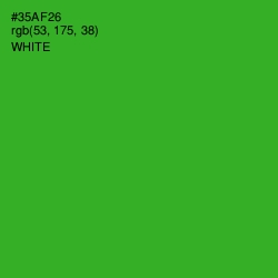 #35AF26 - Forest Green Color Image